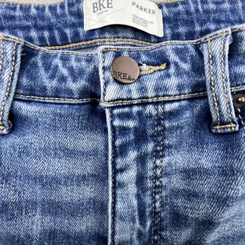 BKE Parker Bootcut Jeans Womens 29x34 Blue Stretch Denim High Rise Universal Fit - Picture 4 of 15